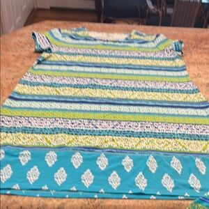 Lands' End Multicolor Striped Top